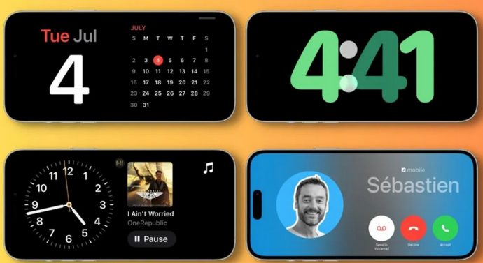 张北苹果手机维修分享iOS17横屏充电待机显示有什么好处 