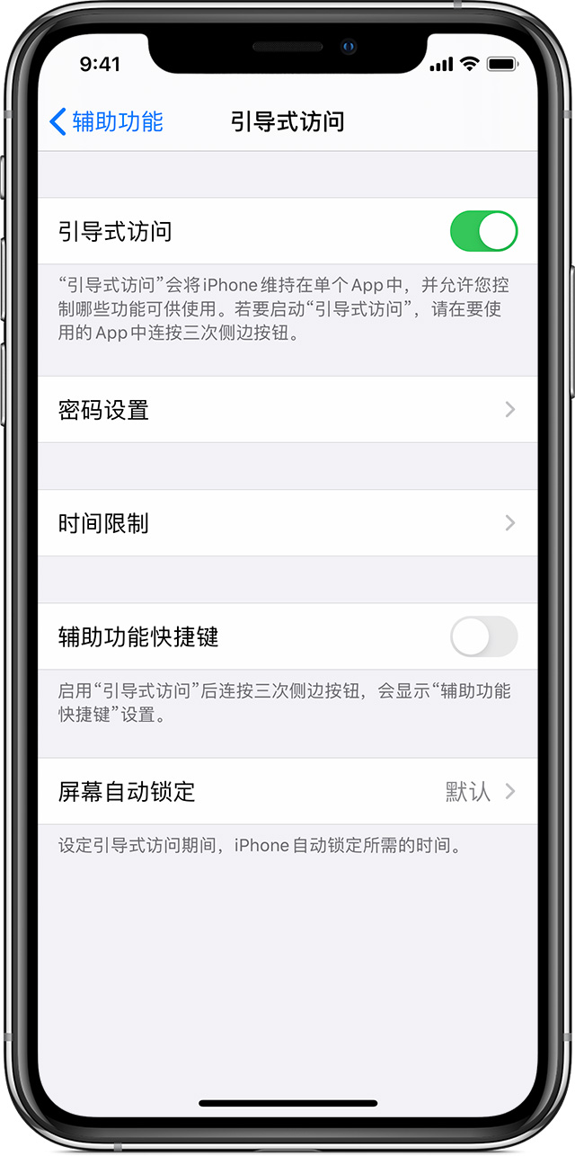 张北苹果手机维修分享如何在 iPhone 上退出引导式访问 