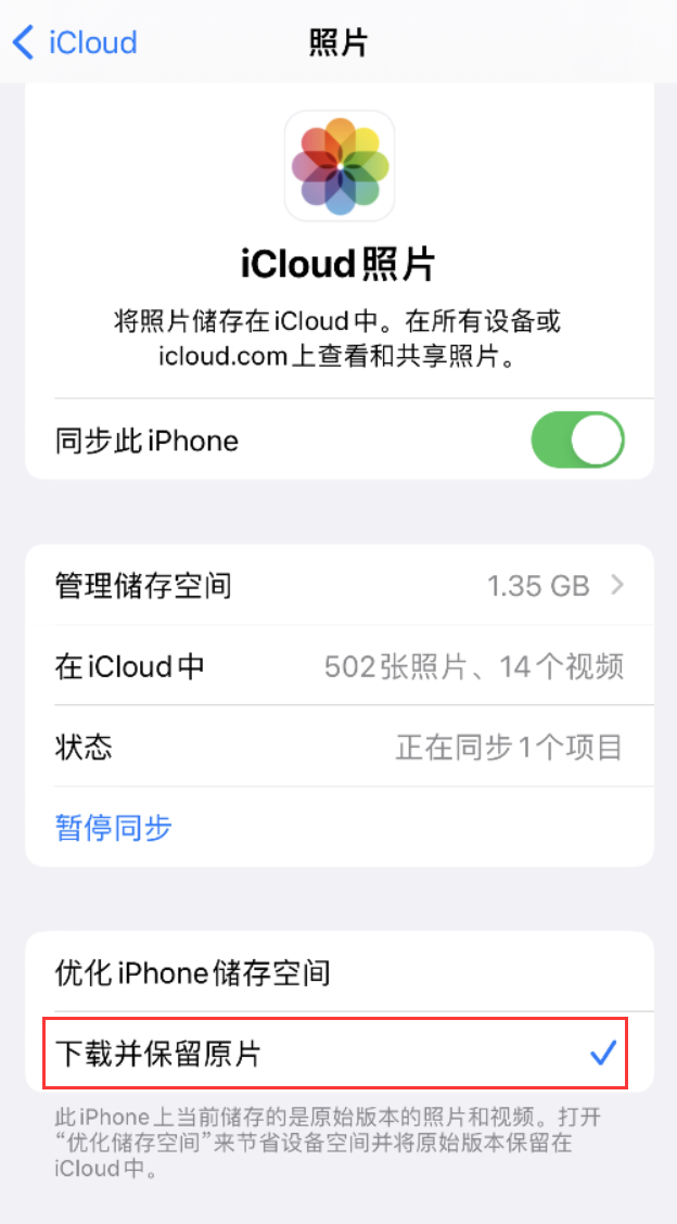 张北苹果手机维修分享iPhone 无法加载高质量照片怎么办 