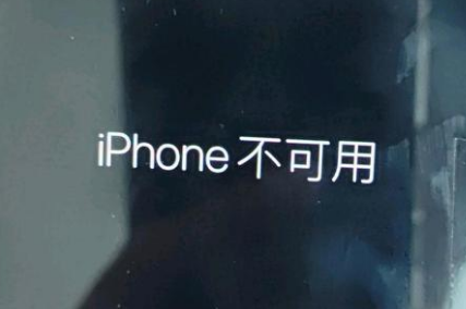 张北苹果服务网点分享锁屏界面显示“iPhone 不可用”如何解决 