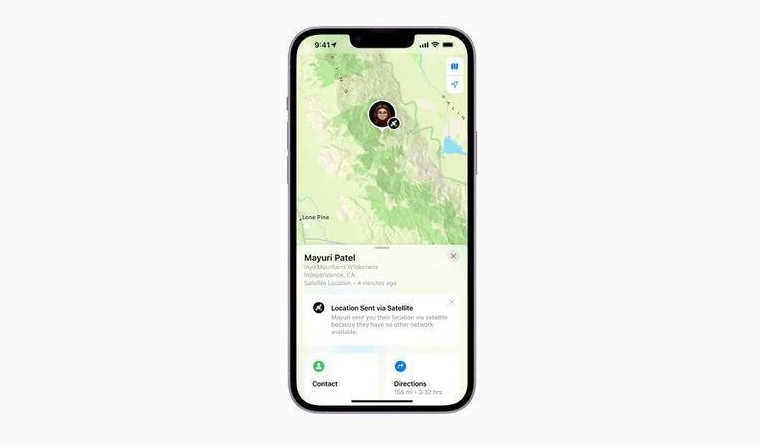 张北苹果14维修分享iPhone14系列中 FindMy功能通过卫星分享位置方法教程 